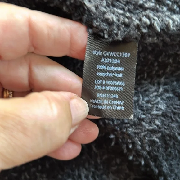 Barefoot Dreams CozyChic plaid open cardigan with pockets - Picture 5 of 5